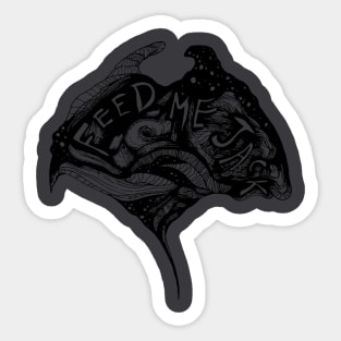 feed me Sticker